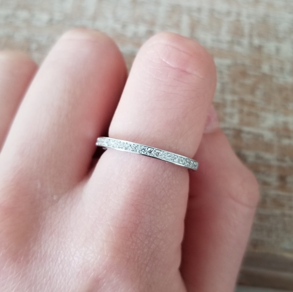 Tall Antique Style Sterling Band
